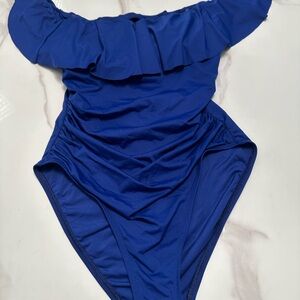 ROYAL BLUE ONE PIECE SWIMSUIT- SIZE 8